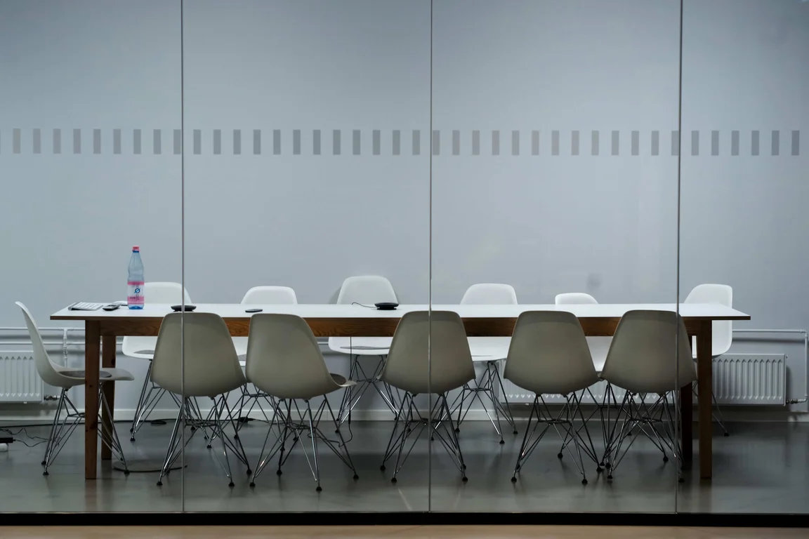 an empty meeting room